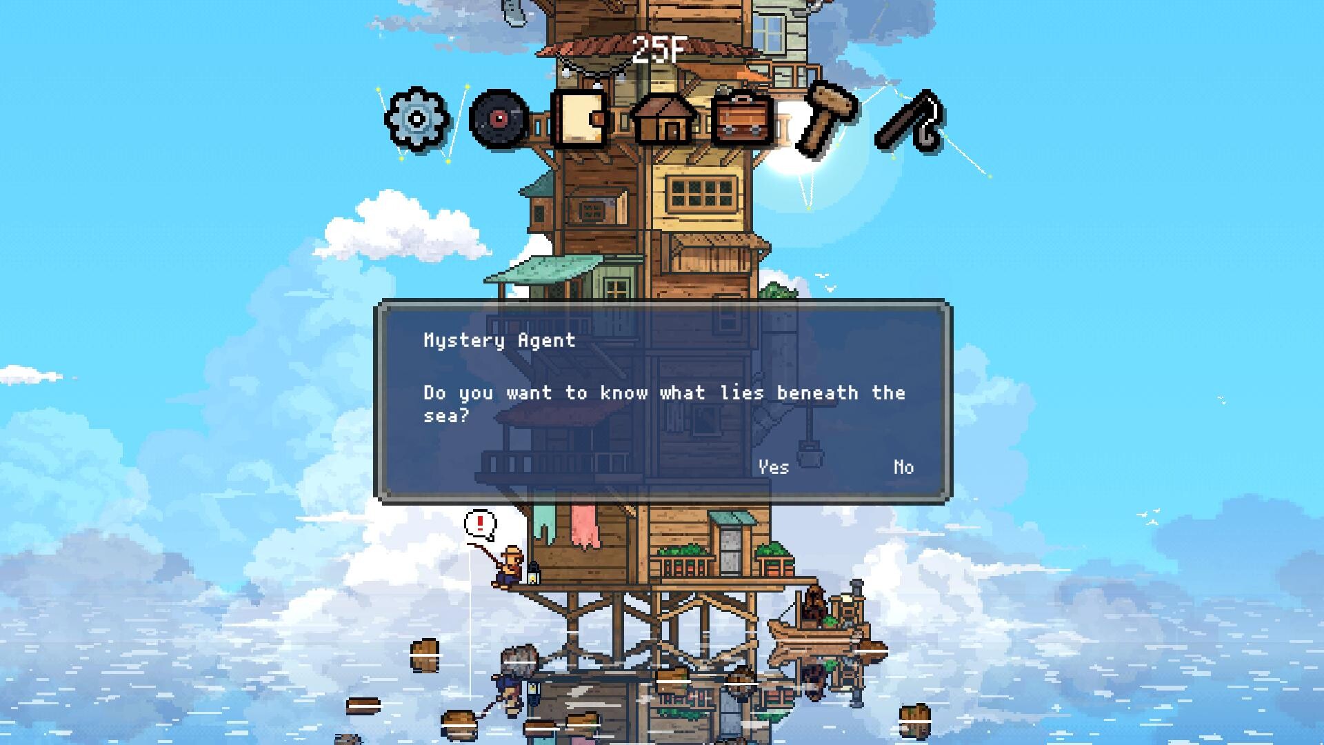 Mystery Agent dialogue screen