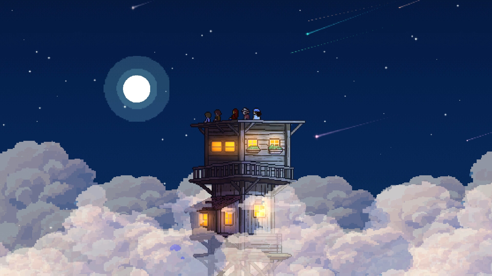 Under a sky full of stars